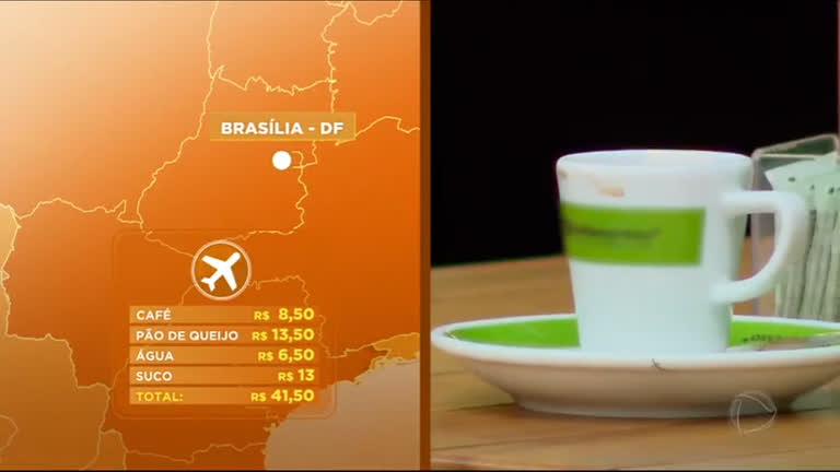 Vídeo: Café mais caro assusta passageiros nos principais aeroportos do país