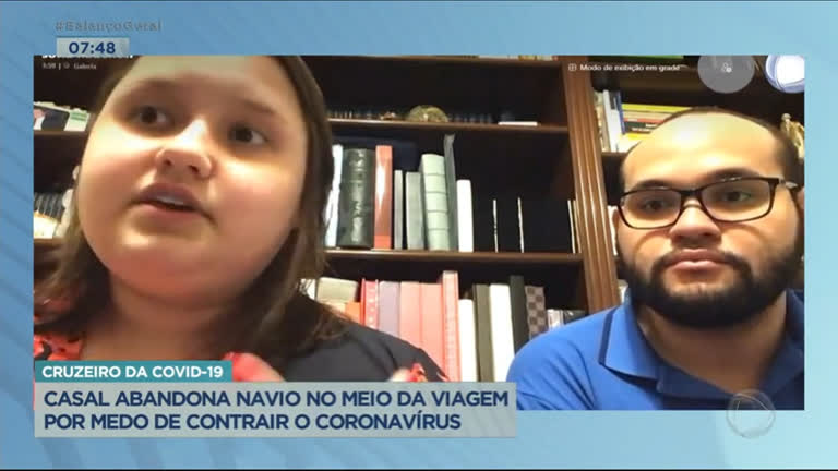 Vídeo: Casal abandona navio no meio da viagem por medo de contrair o coronavírus