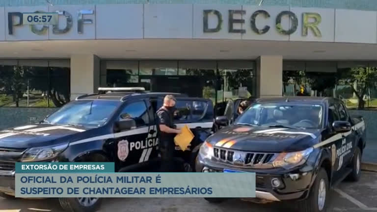 Vídeo: Oficial da polícia militar é suspeito de chantagear empresários