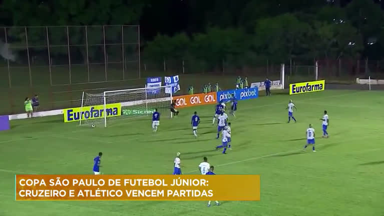 Vídeo: Cruzeiro e Atlético vencem partidas da Copa São Paulo