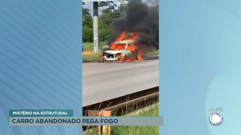 Vídeo: Incêndio misterioso de carro no DF é investigado pela Polícia Civil