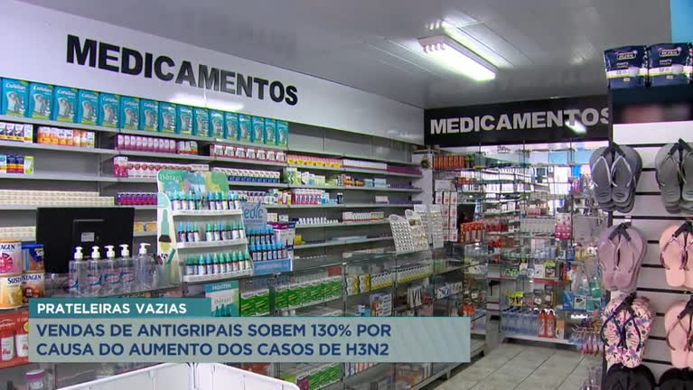 Vídeo: Aumento de casos de gripe provoca corrida às farmácias em BH
