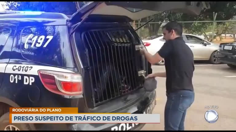 Vídeo: Preso suspeito de tráfico de drogas na rodoviária do Plano Piloto
