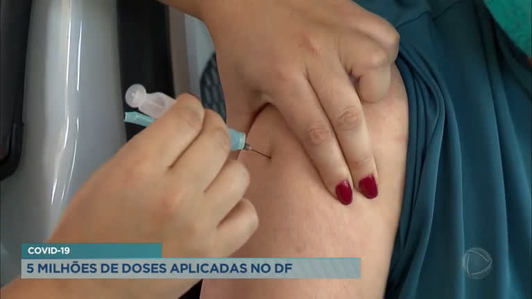 Vídeo: Covid-19: 5 milhões de doses de vacina são aplicadas no DF