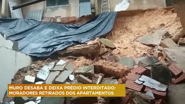 Vídeo: Prédio é interditado pela Defesa Civil em Ribeirão das Neves (MG)