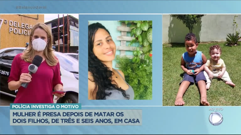 Vídeo: Mulher é presa após matar os dois filhos na Baixada Fluminense