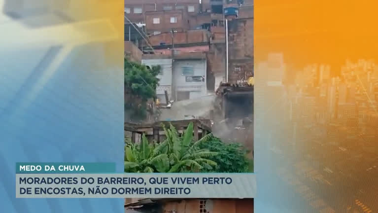 Vídeo: Moradores do Barreiro, em BH, estão preocupados com as chuvas