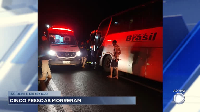 Vídeo: Acidente grave na BR-020 deixa cinco mortos