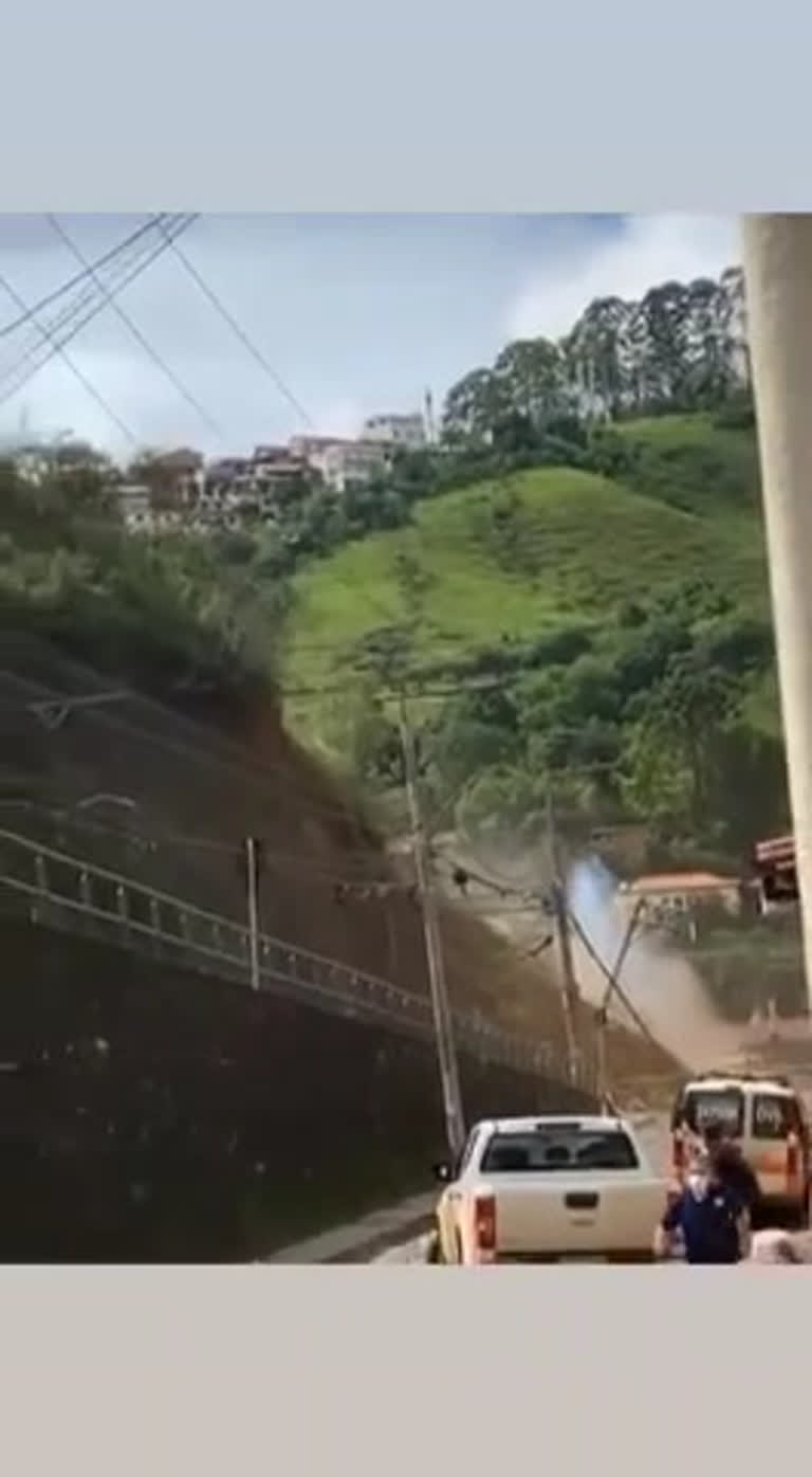 Vídeo: População registra momento do deslizamento em Ouro Preto (MG)