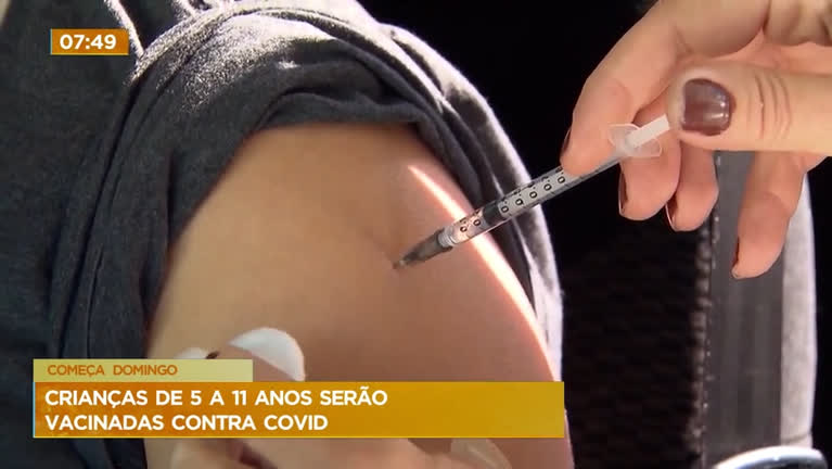 Vídeo: Vacinação de crianças de 5 a 11 anos começa neste domingo (16)