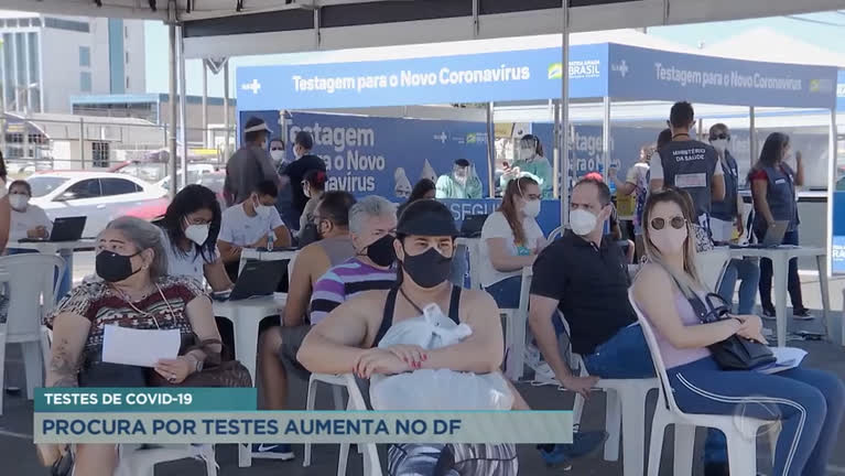 Vídeo: Procura por testes de Covid-19 aumenta no Distrito Federal
