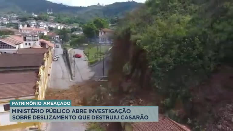 Vídeo: MPF vai investigar deslizamento em Ouro Preto (MG)