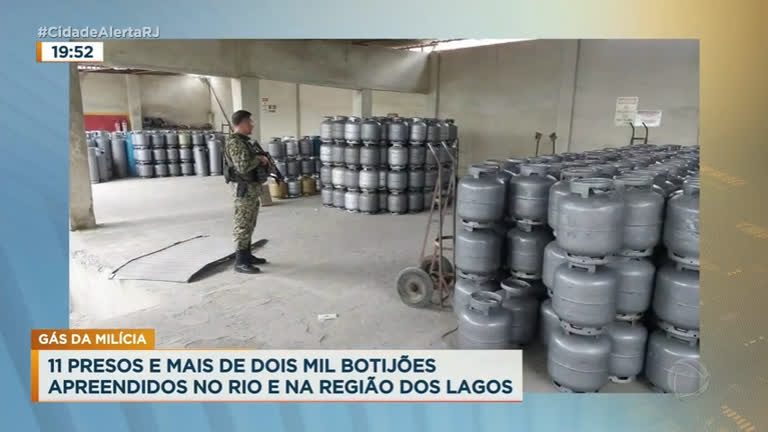 Vídeo: RJ: ação contra milícia tem 11 presos e 2 mil botijões de gás apreendidos