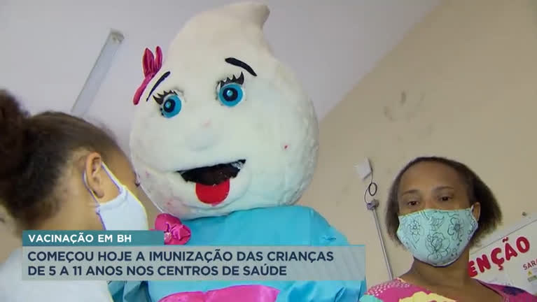 Vídeo: Vacinação das crianças de 5 a 11 anos começa em Belo Horizonte