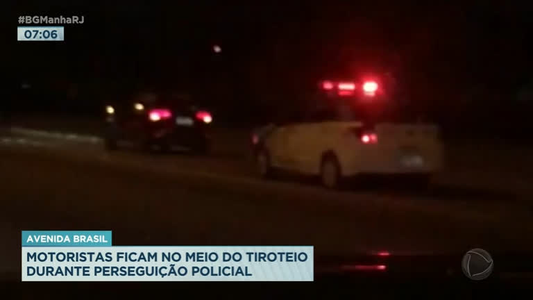 Vídeo: Tiroteio e perseguição assustam motoristas na avenida Brasil
