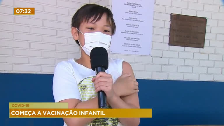 Vídeo: Primeiro dia de vacinação infantil no DF imuniza mais de 3 mil crianças