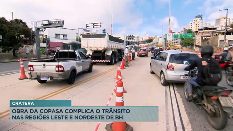 Vídeo: Avenida Cristiano Machado, em BH, é interditada por obra