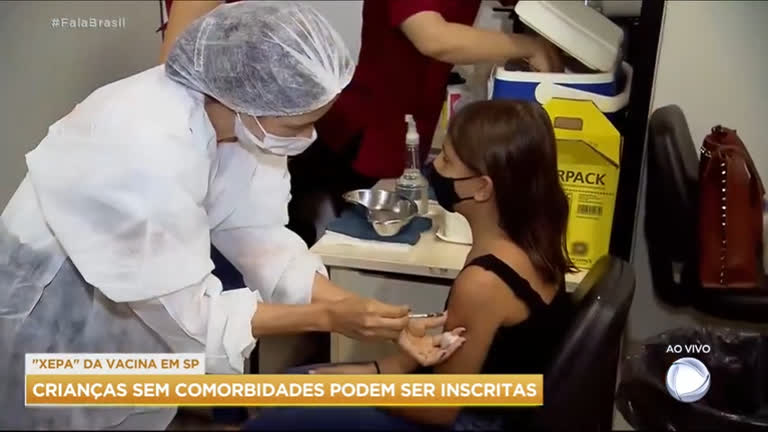 Vídeo: Cidade de SP abre xepa para vacinação de crianças sem comorbidades