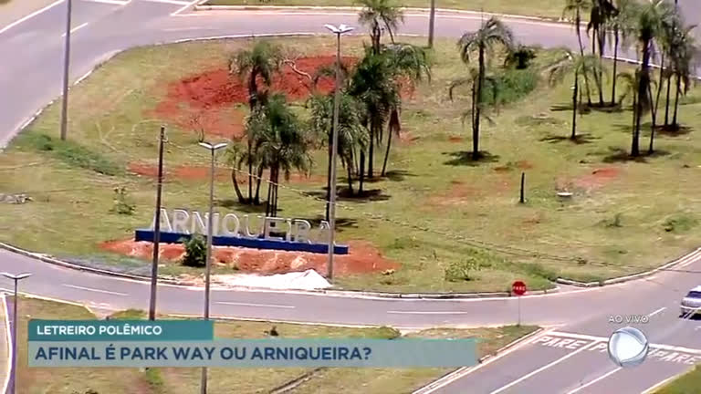 Vídeo: Letreiro de Arniqueira localizado no Park Way causa polêmicas