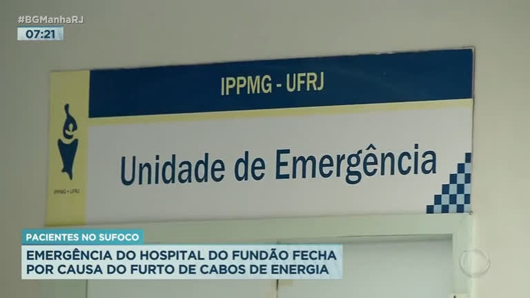 Vídeo: Emergência do Hospital Fundão fecha após furto de cabos
