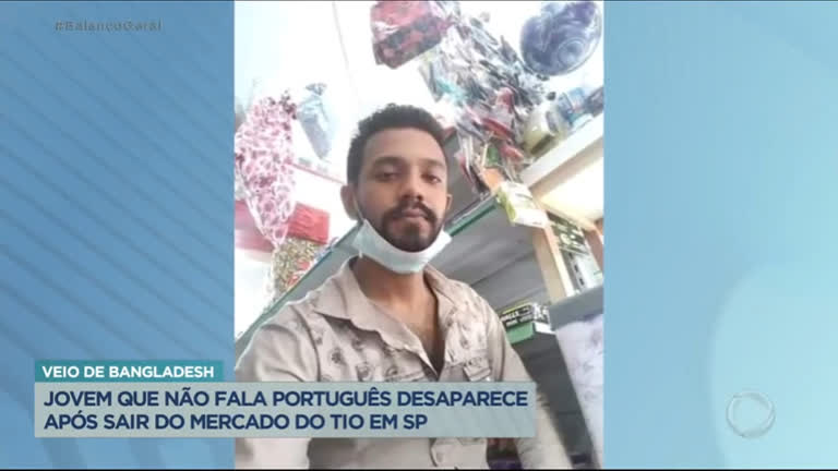 Vídeo: Jovem estrangeiro desaparece após sair do mercado do tio no centro de SP