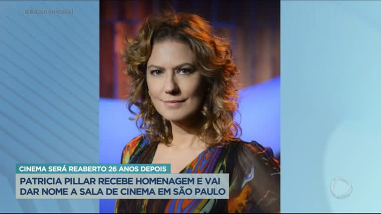 Vídeo: Patrícia Pillar vai ser nome de sala de cinema em SP