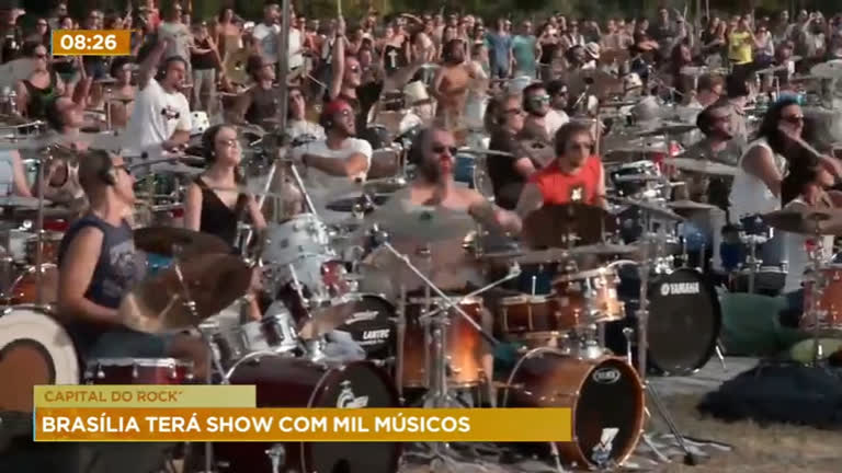 Vídeo: Show de rock vai reunir mil músicos tocando ao mesmo tempo