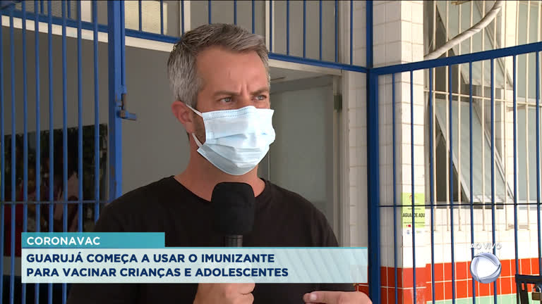 Vídeo: Cidades da Baixada Santista iniciam vacinação infantil com Coronavac