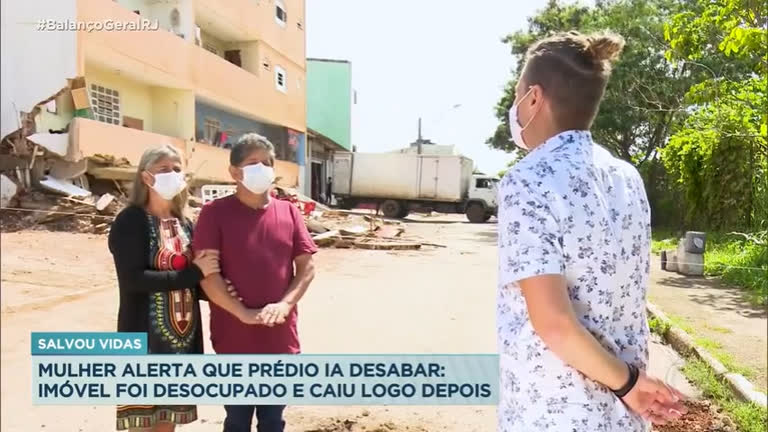 Vídeo: Mulher salva moradores de desabamento de prédio em Brasília