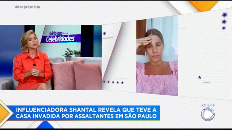 Vídeo: Shantal Verdelho tem casa invadida por assaltantes em São Paulo