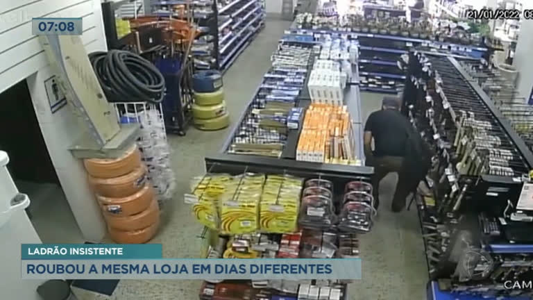 Vídeo: Polícia prende suspeito de furtar lojas de materiais de construção