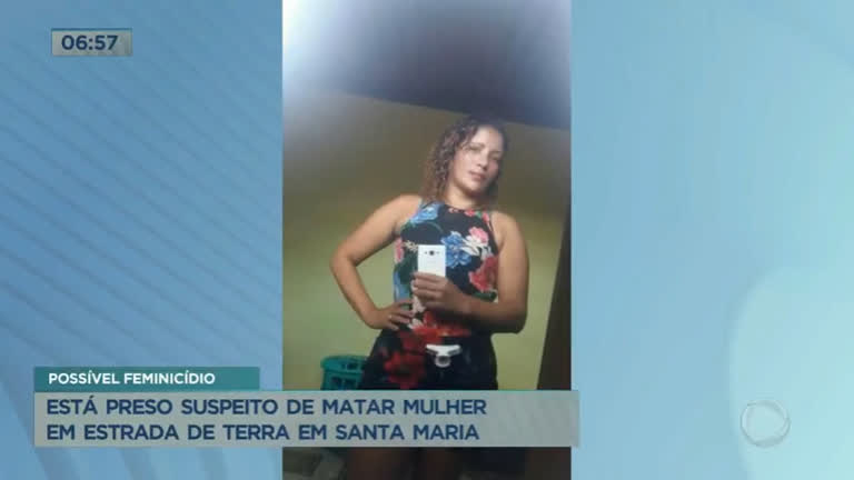 Vídeo: Preso suspeito de matar mulher em estrada de terra em Santa Maria (DF)