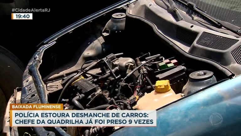 Vídeo: Polícia Civil estoura desmanche de carros em Duque de Caxias