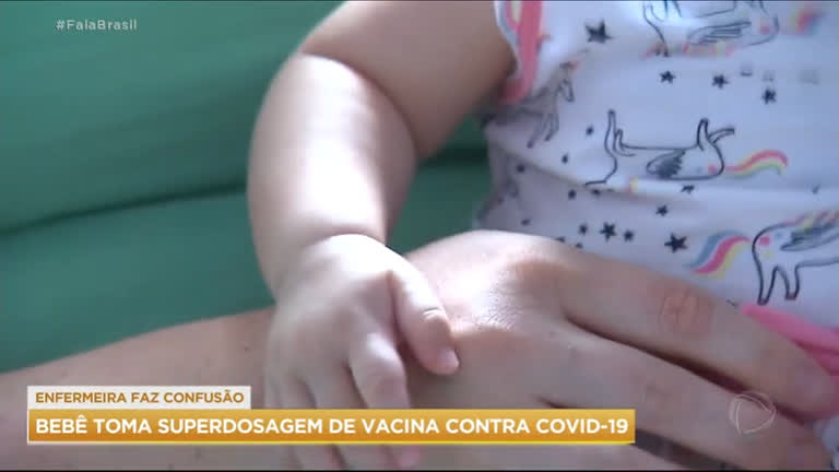 Vídeo: Bebê recebe por engano superdosagem de vacina contra a covid-19