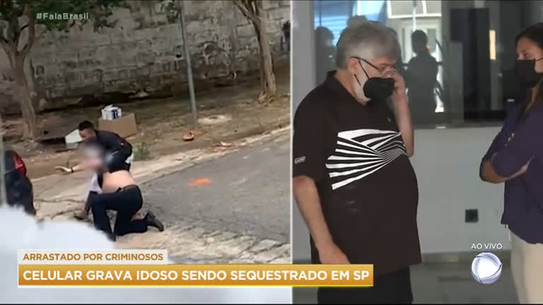 Vídeo: Celular grava idoso sendo sequestrado na zona oeste de SP