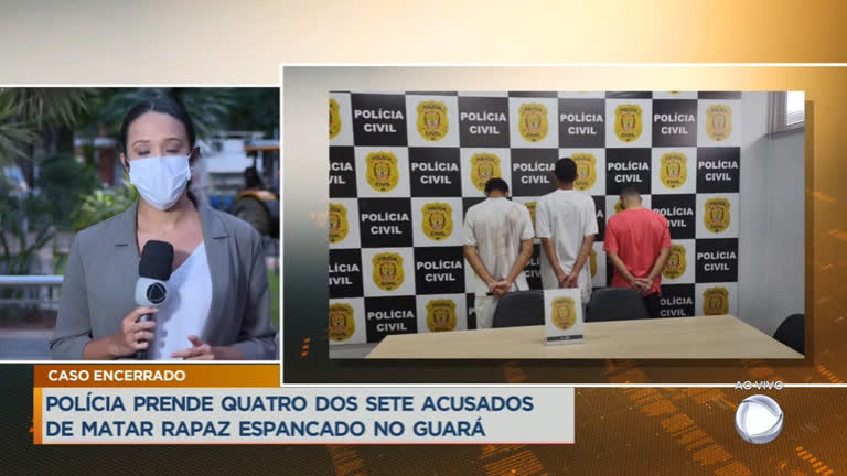 Vídeo: Presos quatro dos sete acusados de matar rapaz espancado no Guará