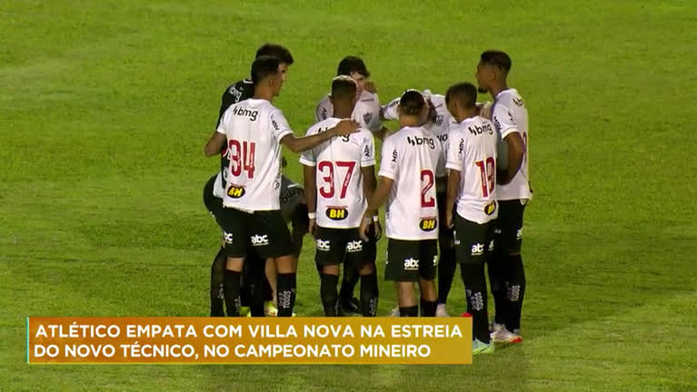 Vídeo: Atlético empata com Villa Nova na estreia do novo técnico