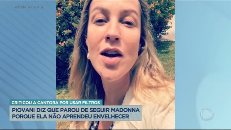 Vídeo: Luana Piovani diz que deixou de seguir Madonna porque cantora ‘não aceita envelhecimento’