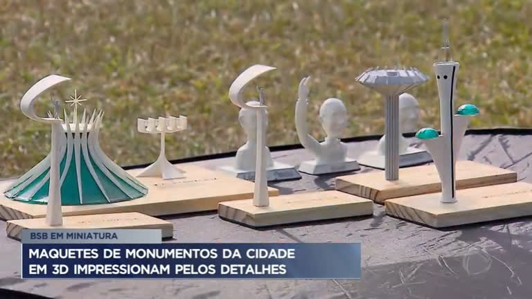 Maquetes de monumentos de Brasília impressionam pelos detalhes